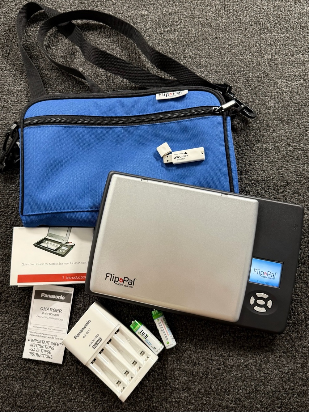 Mobile Scanner with Blue Carry Case